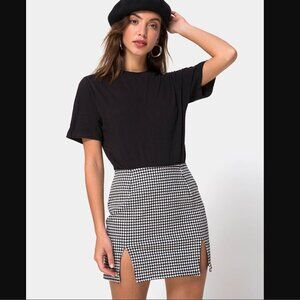 Motel - Zida Houndstooth Mini Skirt